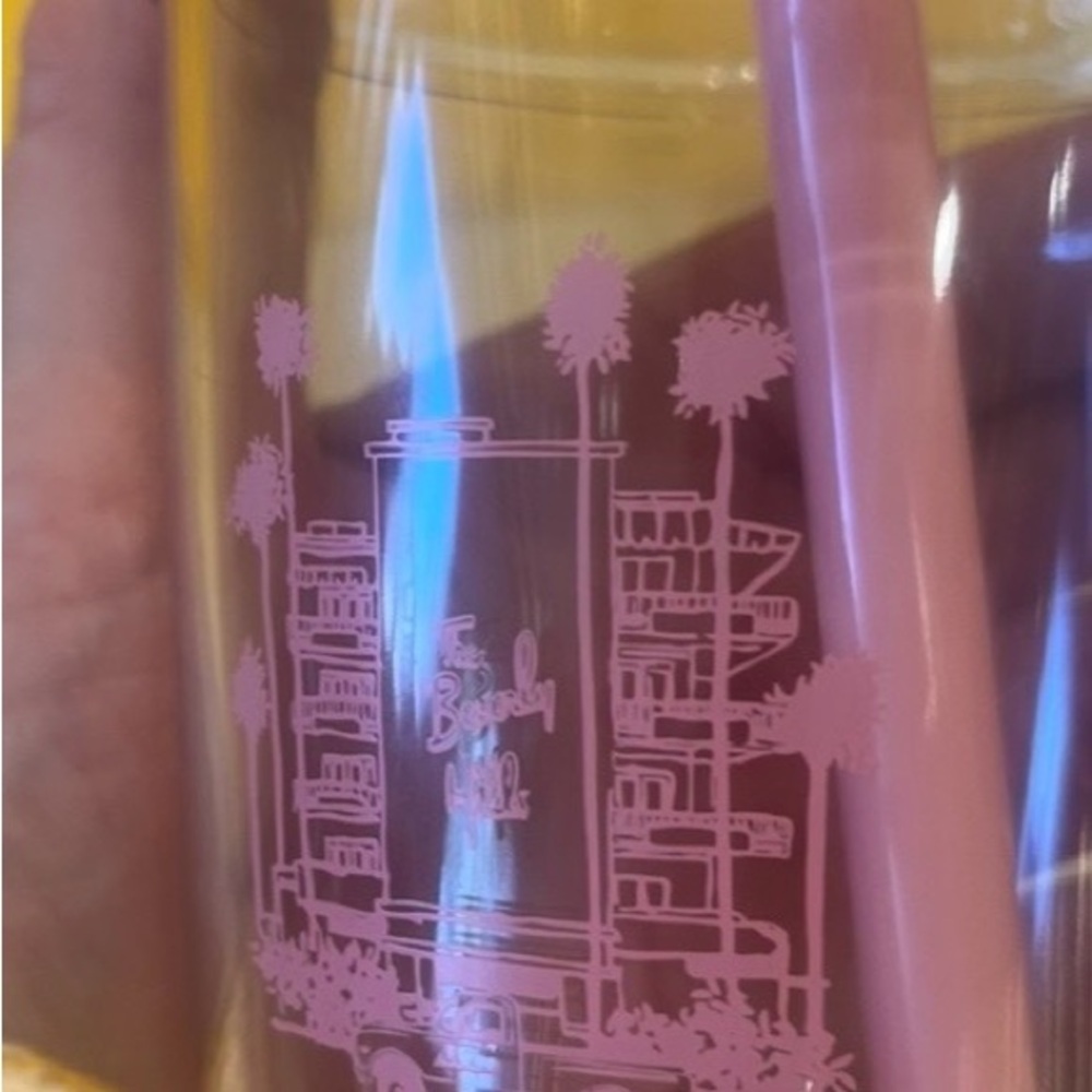 La La Land x The Beverly Hills Hotel Limited Edition Tumbler with Straw. NIB - Picture 5 of 12